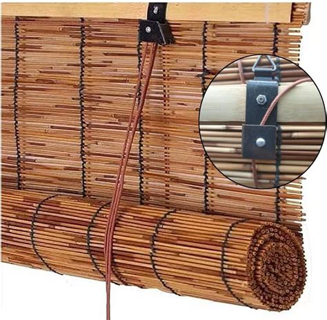 【Retro Bamboo Roll Up】Bring a touch of nostalgic charm to your home with this classic looking bamboo roll up <b>blind</b>, perfect for sun protection and enhancing your decor. . Reed roller blinds